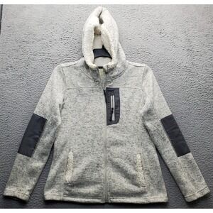 Made for Life Jacket Men M Multi Fleece Lined Security Pocket Warm Hooded Zip Up